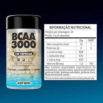 Genérico BCAA 3000 120 Cápsulas Ultra Concentrado
