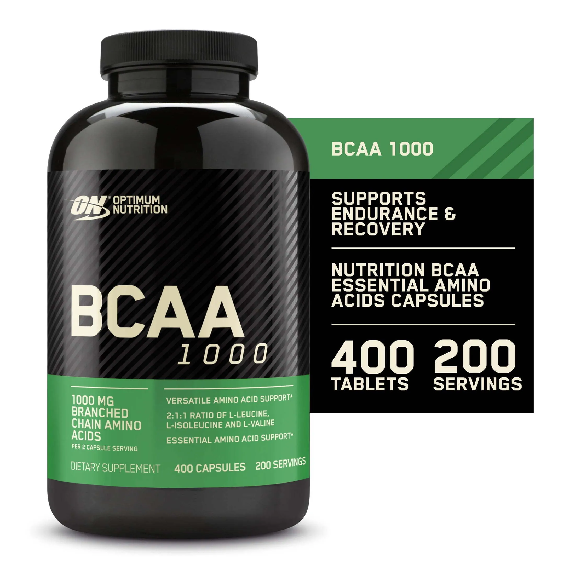 BCAA Mega-Size 1000 200 Cápsulas - Optimum Nutrition