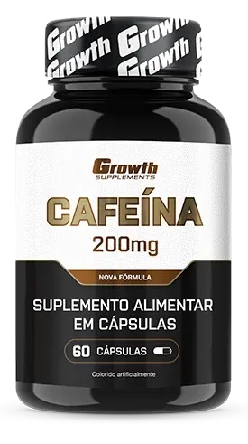 Cafeína 200mg 60 Cápsulas - Growth Supplements - 200mg por cápsula