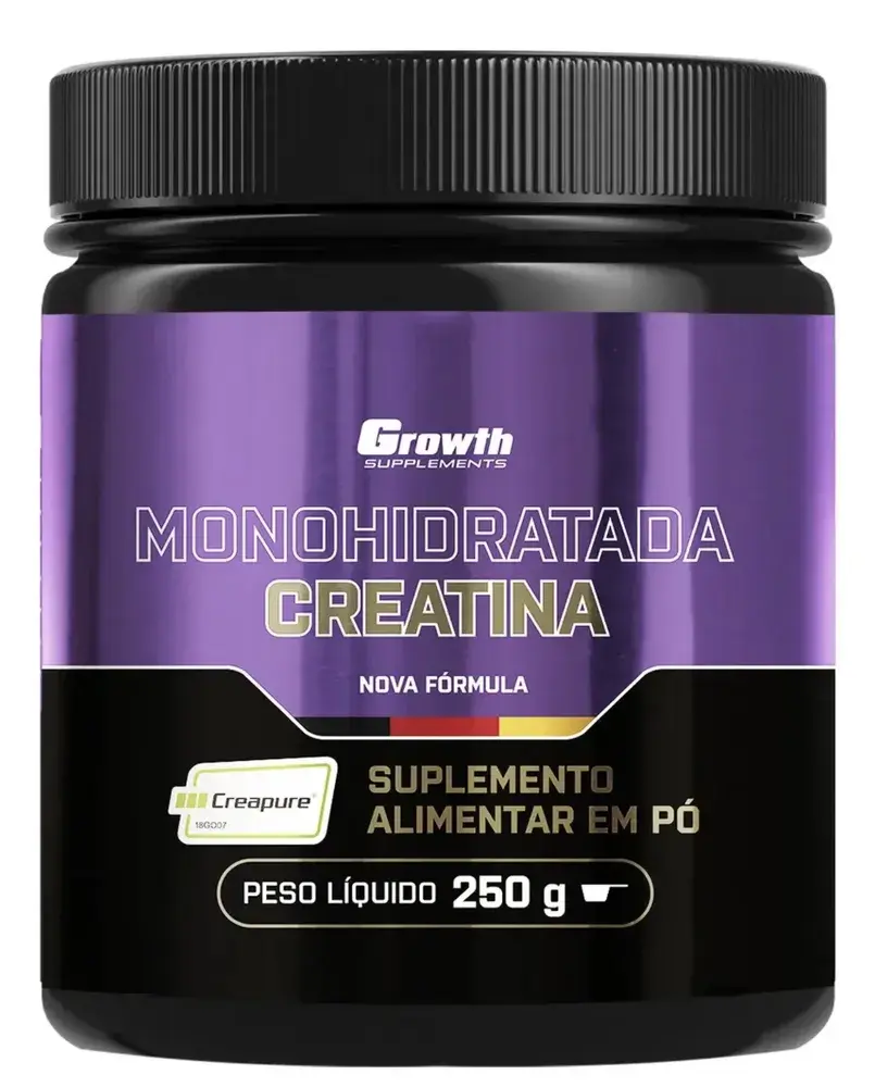 Creatina Creapure 250g - Growth Supplements - 99,99% de pureza