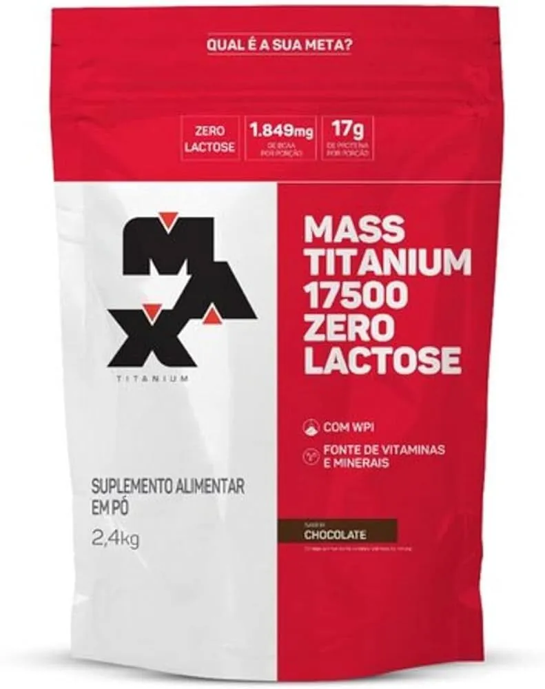 Mass Titanium Zero Lactose 2.4Kg Chocolate - Max Titanium