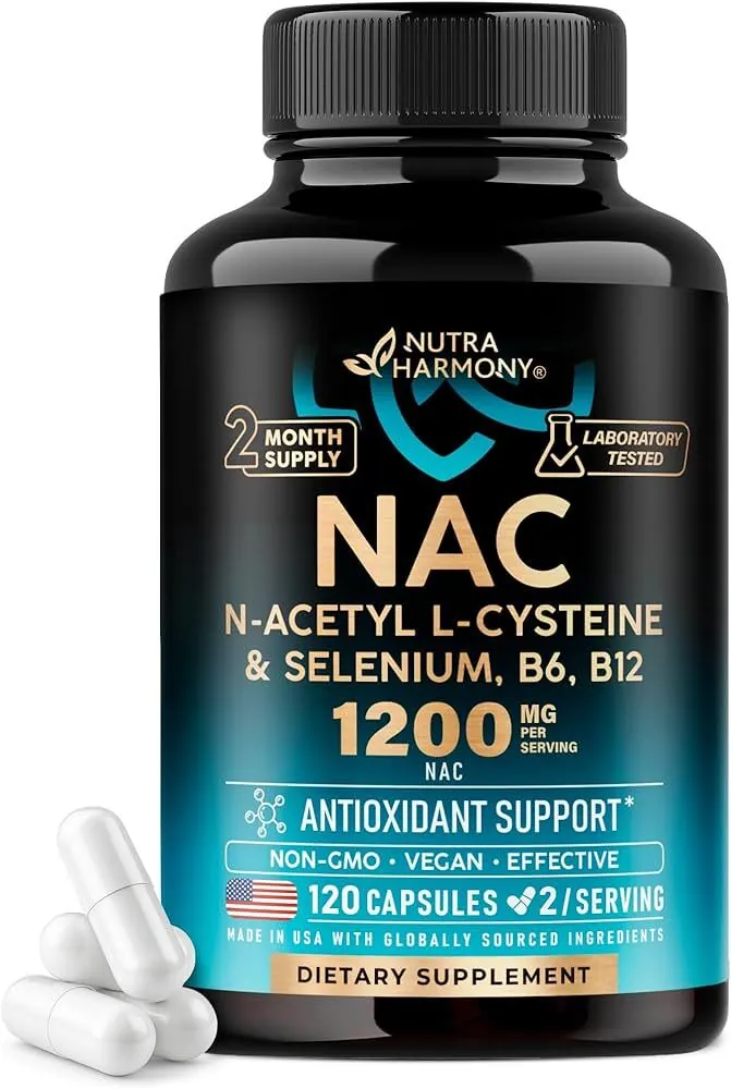 NAC (N-Acetil L-Cisteína) 60 Caps - Growth Supplements - Antioxidante poderoso