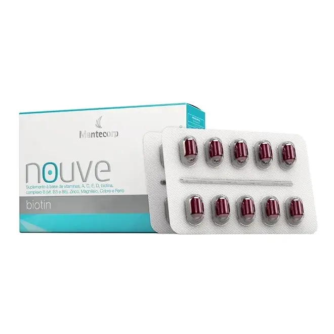Nouve Biotin 30 Cápsulas - Mantecorp - Biotina concentrada