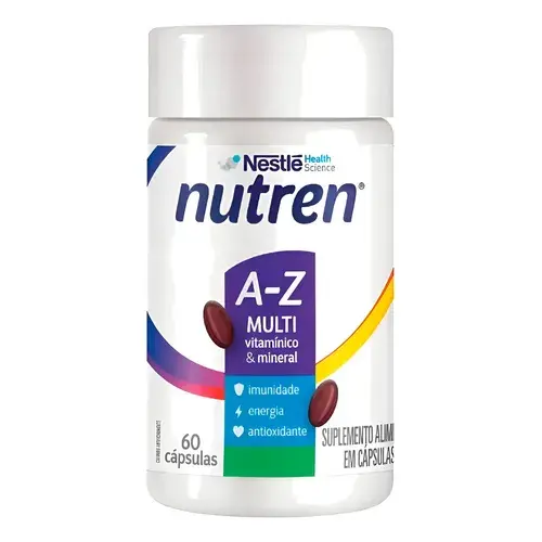 Nutren A-Z Multi Vitamínico e Mineral 60 Caps - Nestlé - Multivitamínico completo