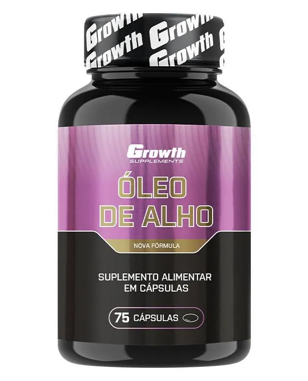 Óleo de Alho 500mg 75 Caps - Growth Supplements - Propriedades antimicrobianas