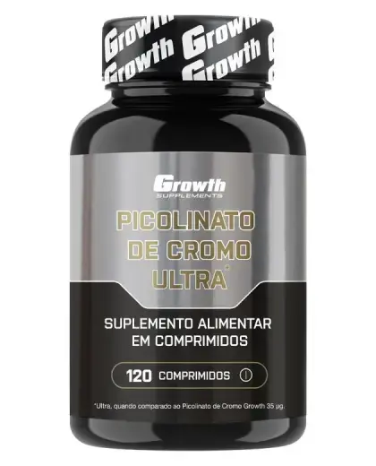 Picolinato de Cromo Ultra 120 Comp - Growth Supplements - Alta concentração