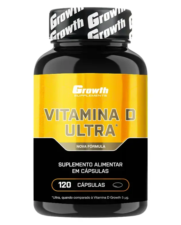 Vitamina D Ultra 2000UI 120 Caps - Growth Supplements - 2000UI por cápsula