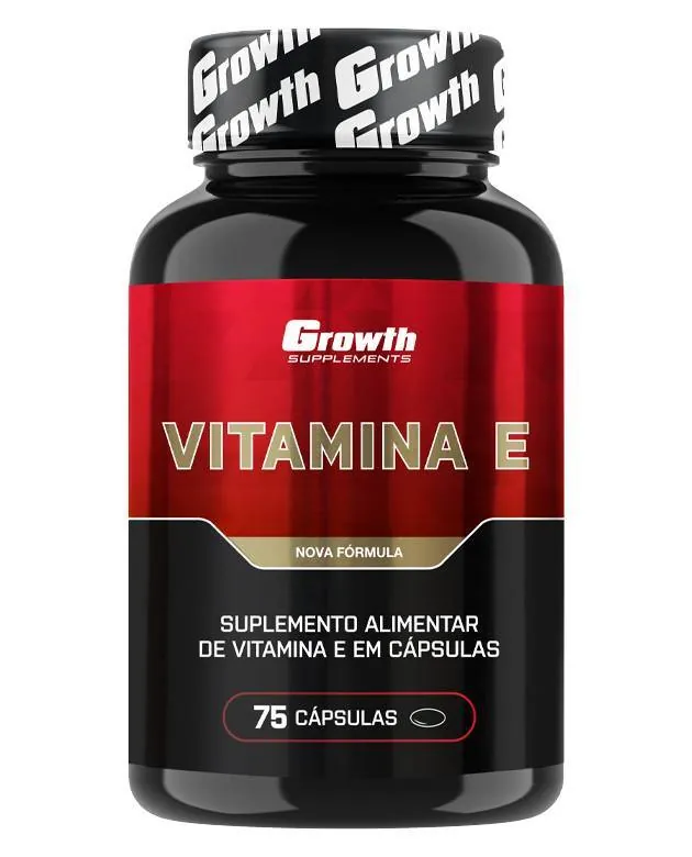 Vitamina E 75 Softgels - Growth Supplements - Antioxidante potente