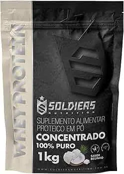 Whey Protein Concentrado Beijinho 1kg - Soldiers Nutrition - Sabor Beijinho exclusivo